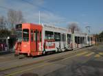 Be 4/6S mit der Betriebsnummer 671 auf der Linie 16 an der Endhaltestelle auf dem Bruderholz. Die Aufnahme stammt vom 10.03.2012.