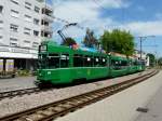 BVB - Tram Be 4/8 680 unterwegs auf der Linie 14 in der Prattelen am 25.05.2012