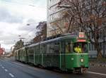 Am 10.12.2012 wurde der Be 4/4 471, der einen Kabelrand auf der Linie 3 erlitten hat, mit Hilfe von den Be 4/6 656 und 655 von der Hauptwerkstatt ins Depot Dreispitz berfhrt. Die Aufnahme stammt vom 10.12.2012.