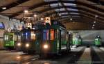 Gleich geht es Los! Im Depot Dreispitz bei Basel werden die Oldtimer Tram's des Tramklub Basel am 18.