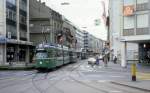Basel BVB Tram 14 (Düwag/BBC/Siemens-GT6 Be 4/6 645) Aeschenvorstadt / Aeschenplatz am 28.