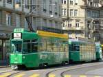 Be 4/4  490 mit 2 Anhngern auf der Linie 14 in den Strassen von Basel am 13.09.2006