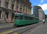 Dwag Be 4/6 637 mit der Fahrschule am Aeschenplatz. Die Aufnahm,e stammt vom 02.07.2013.