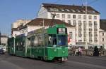 Be 4/6S 677 auf der Linie 15 bei der Mittleren Rheinbrücke.