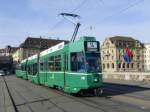 BVB - Be 4/8 678 mit Beiwagen unterwegs auf der Linie 14 in Basel am 24.09.2014