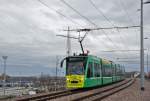 Am 14.12.2014 wurde die verlängerte Tramlinie 8 nach Weil am Rhein mit einem Volksfest feierlich in Betrieb genommen. Be 6/8 Combino 327 fährt zum Zoll Weil Friedlingen.