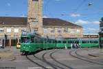 BVB Nr. 639+644 (Be 4/6 ''Düwag'') am 30.7.2015 beim Badischen Bahnhof