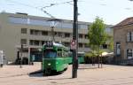 Basel BVB Tram 2 (DUEWAG/BBC/Siemens Be 4/6 650) Binningen, Kronenplatz am 3.