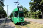 Basel BVB Tram 2 (SWP/SIG/ABB/Siemens Be 4/6 S 662) Riehensstrasse (Hst.