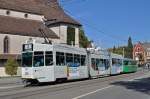 Be 4/6 S 683 zusammen mit dem B 1450 auf der Linie 2 fahren zur Haltestelle Kunstmuseum. Die Aufnahme stammt vom 03.10.2015.