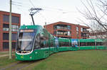 Be 6/8 Flexity 5023 wendet in der Schlaufe bei Pratteln. Die Aufnahme stammt vom 30.11.2016