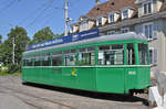 B 1435 steht auf dem Hof des Depots Dreispitz und wartet auf den Abbruch bei der Firma Thommen. Die Aufnahme stammt vom 20.08.2015.