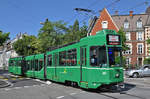 Be 4/6S 661 fährt mit der Fahrschule zur Haltestelle Wettsteinplatz. Die Aufnahme stammt vom 03.08.2015.