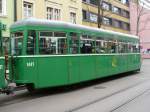 Personenanhnger B 1447 in den Strassen von Basel am 17.03.2007