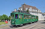 Be 2/2 215 zusammen mit dem B2 423 gehen auf eine Extrafahrt.