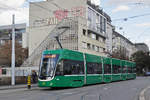 Be 6/8 Flexity 5040, auf der Linie 6, fährt zur Haltestelle Morgartenring.