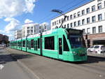 BVB - Tram Be 6/8 311 unterwegs in der Stadt Basel am 15.09.2017
