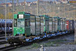 Nun haben die letzten Be 4/6S Basel verlassen. Im Rangierbahnhof in Weil am Rhein stehen die letzten drei Wagen. Es sind die Be 4/6S 680, 678 und 683. Der Be 4/6S 683 wurde als letzter aufgeladen. Die Aufnahme stammt vom 01.11.2017.