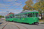 Be 4/4 500 zusammen mit dem B4S 1486, auf der Linie 15 wendet beim Depot Dreispitz.