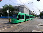 BVB - Tram Nr.307 unterwegs in der Stadt Basel am 04.08.2018