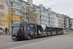 Be 6/8 Flexity 5041 (Hier noch ohne Betriebsnummer) mit einer SALT Werbung, auf der Linie 1, fährt zur Haltestelle St.