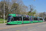 Be 6/8 Flexity 5025, auf der Linie 3, bedient die Haltestelle St. Alban Tor. Die Aufnahme stammt vom 29.03.2019.