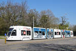 Be 6/8 Flexity 5008 mit der Tissot Werbung anlässlich der Messe Basel World, auf der Linie 3, bedient die Haltestelle St.