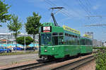 Be 4/4 483 zusammen mit dem B4S 1456 fährt mit der Fahrschule Richtung Depot Dreispitz.