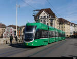 BVB - Tram Be 6/8 5043 unterwegs auf der Linie 14 in Basel am 22.02.2020