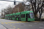 Be 6/8 Flexity 5006 zum 125 Jahr Jubiläum der BVB, auf der Linie 8, fährt zur Haltestelle am Aeschenplatz.