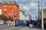 Am 22.10.2021 wird im Depot Wiesenplatz das Roger Federer Tram vorgestellt.