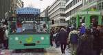 Basel Fasnacht 2005_Begegnung zweier Tram Fahrzeugtypen ...