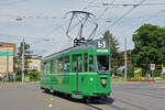 Oldtimer Linie am Tag der Offenen Tür der Basler Verkehrsbetriebe. Hier fährt der Be 4/4 413 zur Haltestelle CIBA. Die Aufnahme stammt vom 21.05.2022.