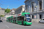 Be 6/8 Flexity 5038, auf der Linie 3, fährt am 19.07.2022 den Steinenberg hoch zur Haltestelle Bankverein.