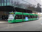 BVB - Be 6/8 317 unterwegs in der Stadt Basel am 04.12.2022