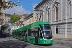 Be 6/8 Flexity 5021, auf der Linie 3, fährt am 11.09.2022 den Steinenberg hoch zur Haltestelle Bankverein.