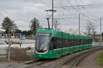 Be 6/8 Flexity 5009, auf der Linie 14, fährt am 12.02.2024 zur Haltestelle St.