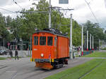 Schneepflug 2023 steht am 30.08.2010 auf einem Nebengleis beim St.