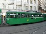 BVB - Trambeiwagen B 1320 unterwegs in der Stadt Basel am 31.10.2009