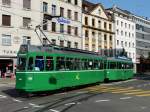 BVB - Tram Be 4/4 457 mit Anhnger unterwegs auf der Linie 15 am 29.04.2010