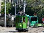 BVB - Ce 2/2 163 mit Beiwagen C 1077 unterwegs auf der Linie 18 am 24.05.2010