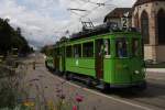 126 am 13.08.2011 Oldtimer am Wettsteinplatz in Basel, angehngt ist der 309.