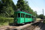 Be 2/2 181 + C2 1077 kurz vor der Haltestelle Jakobsberg am 29.06.2012