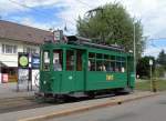 Der jngste Oldtimer der BVB mit der Betriebsnummer 156 auf dem Bruderholz.