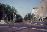 Basel BVB Tram 7 (Be 2/2 203) Aeschengraben / Centralbahnplatz am 29.