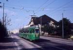 Basel BVB Tram 16 (Be 4/4 466) Margarethenstrasse am 29.