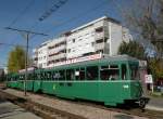 Zur Zeit fhrt auf der Linie 1/14 ein Dreiwagenzug mit zwei Anhngern mit Niederflur Einstieg.