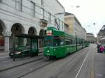 BVB - Be 4/8 684 mit Beiwagen unterwegs auf der Linie 2 in Basel am 01.12.2012