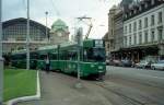 Basel BVB Tram 2 (Be 4/6 663) Centralbahnplatz am 7.