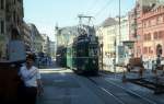 Basel BVB Tram 1 (Be 4/4 407) Marktplatz am 30.